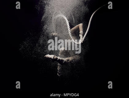 Tiefe Kampf zu entsprechen. Stockfoto