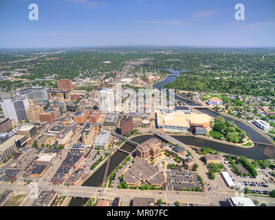 Rochester ist eine große Stadt im Südosten von Minnesota zentriert um Health Care Stockfoto