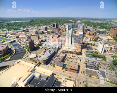 Rochester ist eine große Stadt im Südosten von Minnesota zentriert um Health Care Stockfoto