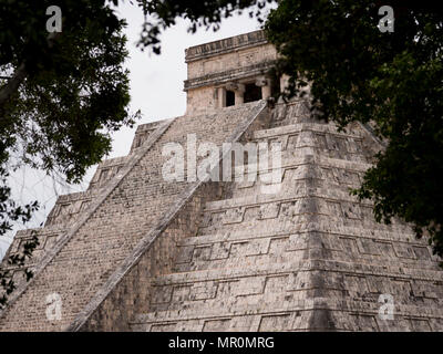 Pyramide des Kukulkan, Chichen, itza, Yucatan, Mexiko Stockfoto