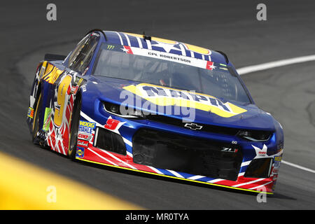 Concord, North Carolina, USA. 24. Mai, 2018. Chase Elliott (9) bringt sein Auto durch die Kurven, während der Praxis für das Coca-Cola 600 auf dem Charlotte Motor Speedway in Concord, North Carolina. Quelle: Chris Owens Asp Inc/ASP/ZUMA Draht/Alamy leben Nachrichten Stockfoto