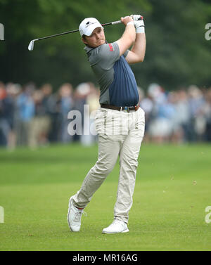 Wentworth Golf Club, Surrey, Großbritannien. 25. Mai 2018. Eddie Pepperell von England bei Tag 2 der BMW PGA Championship in Wentworth Golf Club am 25. Mai 2018 in Surrey, England. Redaktion verwenden Sie nur Credit: Paul Terry Foto/Alamy leben Nachrichten Stockfoto