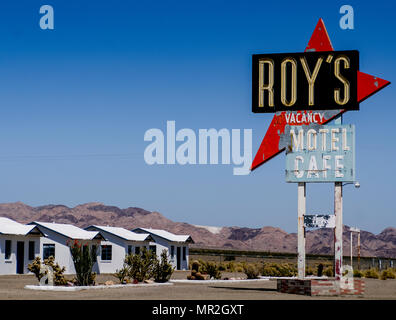 Roy's, Amboy Kalifornien Stockfoto