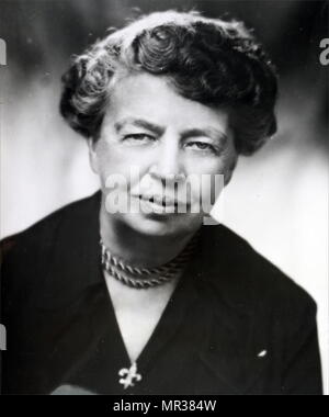 Foto von Eleanor Roosevelt (1884-1962) ein US-amerikanischer Politiker und ehemalige First Lady der Vereinigten Staaten von Amerika. Vom 20. Jahrhundert Stockfoto