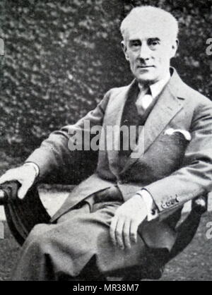 Fotografische Porträt von Maurice Ravel (1875-1937), französischer Komponist, Pianist und Dirigent. Vom 20. Jahrhundert Stockfoto