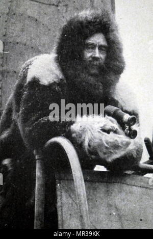 Foto von Robert Peary (1856-1920) eine Amerikanische Explorer und United States Navy Offizier, der mehrere Expeditionen in die Arktis. Vom 20. Jahrhundert Stockfoto