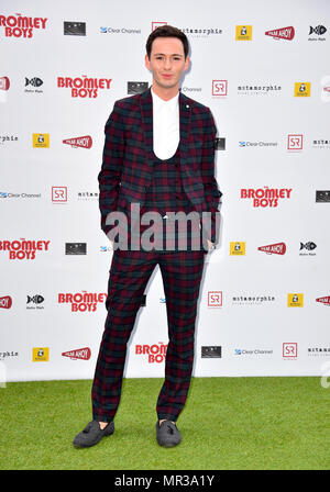 Lorcan London an der Bromley Jungen Weltpremiere im Wembley Stadion in London statt. Stockfoto