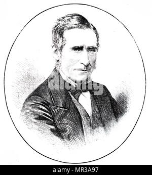 Portrait von James Paget (1814-1899) ein englischer Arzt und Pathologe, am besten für die Benennung von Morbus Paget erinnert. Vom 19. Jahrhundert Stockfoto