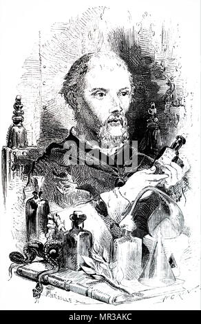 Portrait von Paracelsus (1493-1541), ein Schweizer Arzt, Alchemist und Astrologe der deutschen Renaissance. Vom 19. Jahrhundert Stockfoto