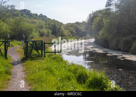 Wales Coastal Path und die Tennant Canal, in Jersey Marine, in der Nähe von Swansea, Glamorgan, Wales, Großbritannien Stockfoto