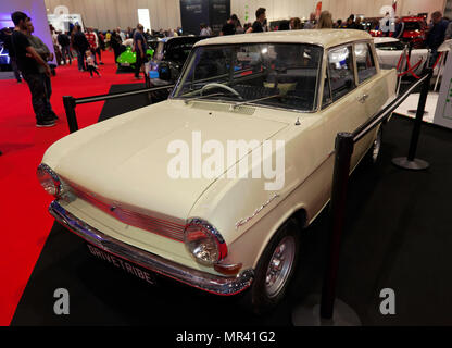 Richard Hammond's 1963 Opel Kadett, die er in den oberen Gang Botswana Spezielle fuhr, auf der DRIVETRIBE stand der London Motor Show 2018 Stockfoto