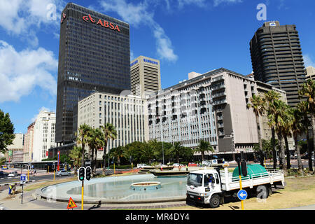 Cape Town business center Skyline. Stockfoto