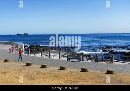 Sea Point Promenade in Kapstadt, Südafrika. Stockfoto