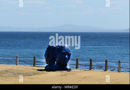 Morphous Skulptur durch lokale Künstler Lionel Smit der Mouille Point Promenade Stockfoto