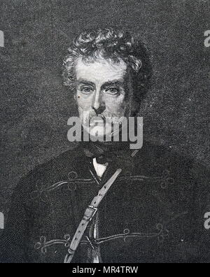 Portrait von Colin Campbell, 1. Baron Clyde (1792-1863) ein britischer Offizier in der Armee. Vom 19. Jahrhundert Stockfoto