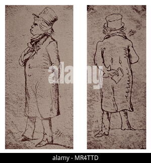 Skizzen von Ludwig van Beethoven (1770-1827), deutscher Komponist und Pianist. Vom 19. Jahrhundert Stockfoto