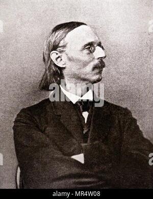 Fotografische Porträt von Peter Cornelius (1824-1874) ein deutscher Komponist, Schriftsteller über Musik, Dichter und Übersetzer. Vom 19. Jahrhundert Stockfoto