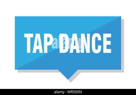 Tap Dance Blue Square Preis Stock Vektor