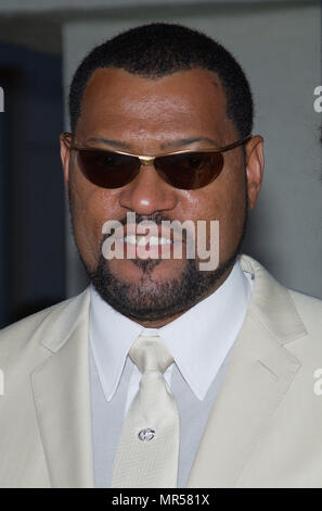 Lawrence Fishburn Ankommend an der Kreuzung 'Premiere von Matrix Reloaded' an der Westwood Village Theater in Los Angeles. Am 7. Mai 2003. FishburnLawrence 112 Red Carpet Event, Vertikal, USA, Filmindustrie, Prominente, Fotografie, Bestof, Kunst, Kultur und Unterhaltung, Topix Prominente Fashion/Vertikal, Besten, Event in Hollywood Leben - Kalifornien, Roter Teppich und backstage, USA, Film, Stars, Film Stars, TV Stars, Musik, Promis, Fotografie, Bestof, Kunst, Kultur und Unterhaltung, Topix, headshot, vertikal, eine Person aus dem Jahr 2003, Anfrage tsuni @ Gamma-US Stockfoto