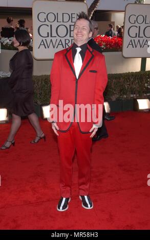 John Cameron Mitchell (HEDWIG UND DIE WÜTENDEN ZOLL) für beste Performance nominiert durch einen Schauspieler in einer Motion Picture-Musical oder Comedy kommt an der 2002 Golden Globe Awards im Beverly Hills Hilton in Beverly Hills, CA, Sonntag, 20 Januar, 2002. 02. MitchellJohnCameron JPGMitchellJohnCameron 02 Red Carpet Event, Vertikal, USA, Filmindustrie, Prominente, Fotografie, Bestof, Kunst, Kultur und Unterhaltung, Topix Prominente Fashion/Vertikal, Besten, Event in Hollywood Leben - Kalifornien, Roter Teppich und backstage, USA, Film, Stars, Film Stars, TV Stars, Musik ce Stockfoto