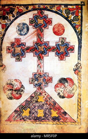 Armenisch-christlichen illustrierte Handschrift, 13. Jahrhundert Stockfoto