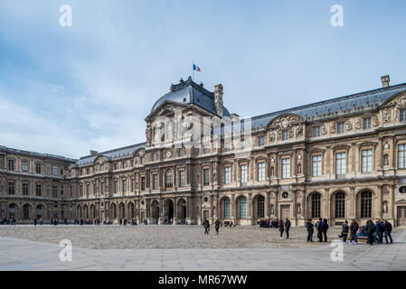 Frankreich, Paris, 2. April 2018: Musée du Louvre Stockfoto