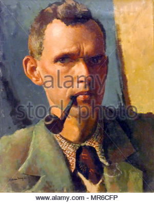 Selbstportrait, 1941 von William Dring, (1904-1990). Öl auf Leinwand Stockfoto