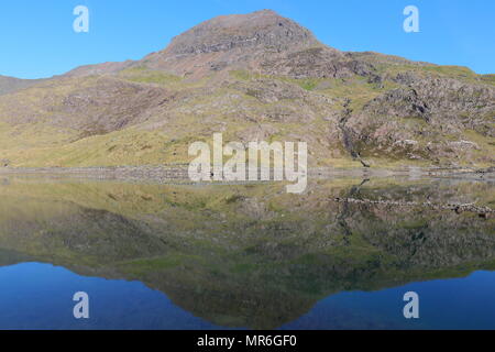 Llyn Lladaw an Snowdon, North Wales Stockfoto