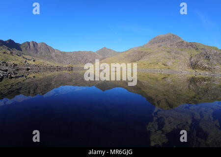 Llyn Lladaw an Snowdon, North Wales Stockfoto