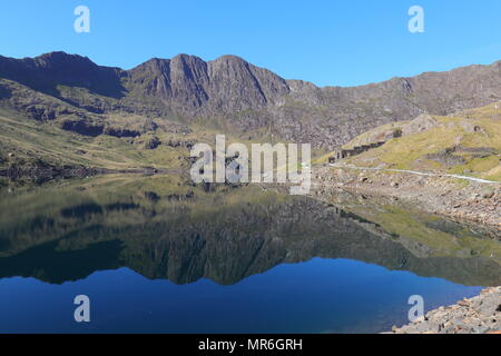 Llyn Lladaw an Snowdon, North Wales Stockfoto