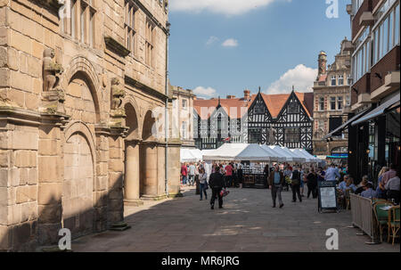 Das Quadrat in Shrewsbury, Shropshire Stockfoto