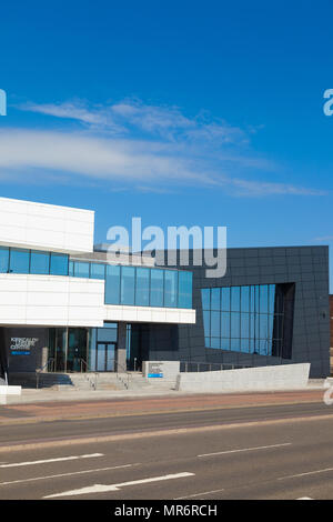 Das Äußere der Kirkcaldy Sportzentrum Fife in Schottland. Stockfoto