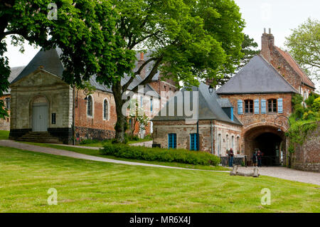 Die Festungsanlagen von Vauban in Montreuil, Frankreich Stockfoto