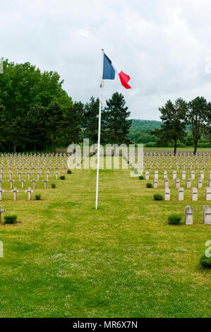 Nécropole Nationale AMBLENY, Französisch National Cemetery, Ambleny Stockfoto