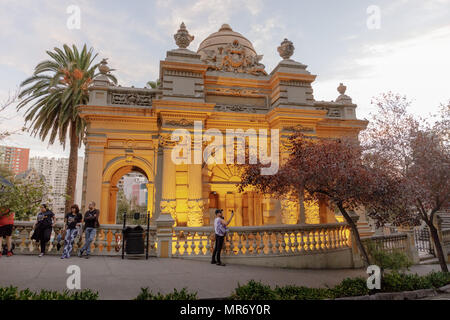 Cerro Santa Lucía ist ein beliebter Aussichtspunkt in Santiago de Chile Stockfoto