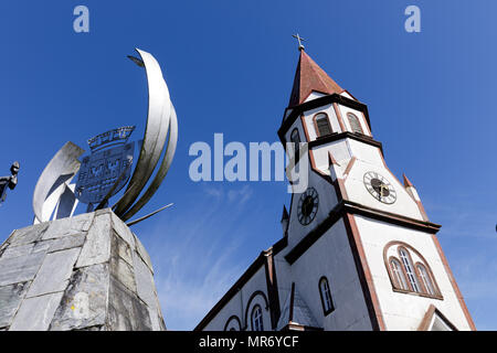 Puerto Varas, Lakes District, Chile: Iglesia del Sagrado Corazon de Jesus Stockfoto