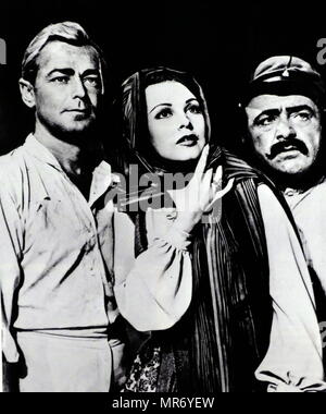 Desert Legion; 1953 American Adventure Film unter der Regie von Joseph Pevney mit Alan Ladd und Arlene Dahl. Alan Ladd (1913-1964), US-amerikanischer Schauspieler und Produzent für Film und Fernsehen. Carol Arlene Dahl (geb. 11. August 1925), amerikanische Schauspielerin und ehemaliges Metro-Goldwyn-Mayer Vertrag Stern, der Notability während der 1950er Jahre erreicht Stockfoto