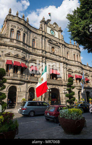 Kommunale Palast oder Rathaus, Puebla, Mexiko Stockfoto