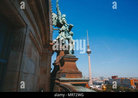 BERLIN, DEUTSCHLAND - 20. JUNI 2017: historische Berliner Dom, Berlin, Deutschland Stockfoto