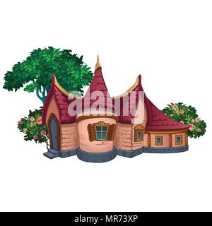 Ein fabelhaftes Haus im Park. Vector Illustration. Stock Vektor