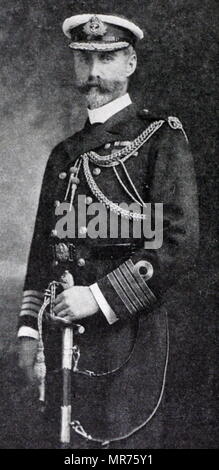 Admiral Sir Sackville Hamilton Carden, KCMG (3. Mai 1857 - 6 Mai 1930) war ein Senior Royal Navy Officer des späten neunzehnten und frühen zwanzigsten Jahrhundert. In Zusammenarbeit mit der Französischen Marine, er Britischen Seestreitkräfte im Mittelmeer während des Ersten Weltkrieges geboten. Stockfoto