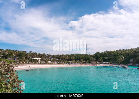 Racha Insel in Phuket, Thailand. Der schönsten Insel Phuket, tolle Landschaft und kristallklares Meerwasser war zog so viele Touristen zu besuchen Stockfoto