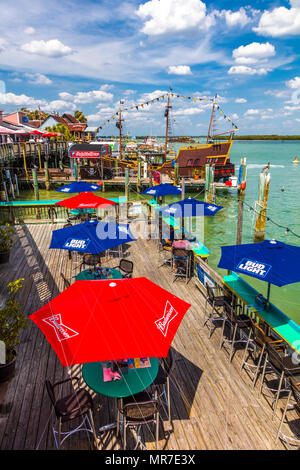 John's Pass Village and Boardwalk, Madeira Beach, Pinellas County, Florida, United States Stockfoto