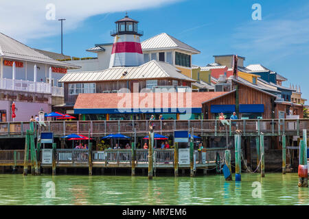 John's Pass Village and Boardwalk, Madeira Beach, Pinellas County, Florida, United States Stockfoto