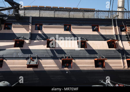 HMS VICTORY in Portsmouth Historic Dockyards, Sussex, UK Stockfoto