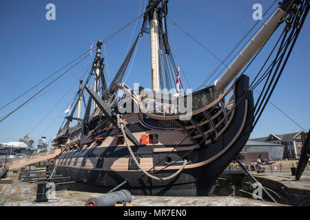 HMS VICTORY in Portsmouth Historic Dockyards, Sussex, UK Stockfoto