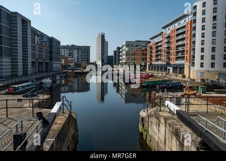 Leeds Dock formerley Clarence Station im Zentrum von Leeds. Stockfoto