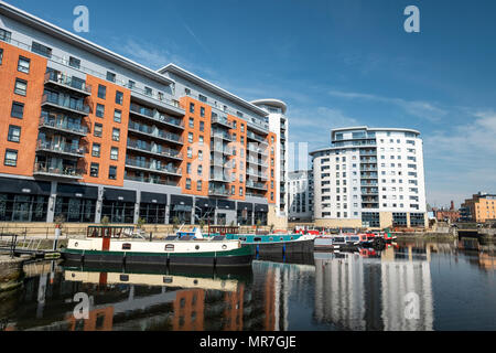 Leeds Dock formerley Clarence Station im Zentrum von Leeds. Stockfoto