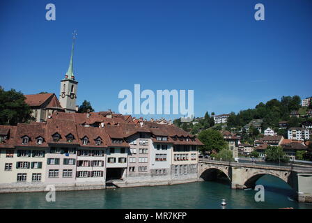 Das untertor Brücke in Bern, Schweiz Stockfoto