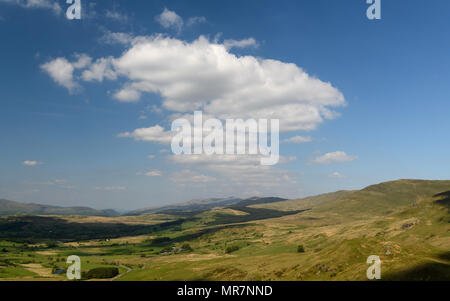 Landschaft Hügel im Norden von Wales, Großbritannien Stockfoto